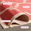 Pemberly Row Red Indoor Outdoor Area Rug 8' x 11' for Any Room