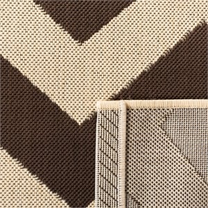 Pemberly Row Dark Brown Indoor Outdoor Accent Rug 2' x 3'7&quot for Home