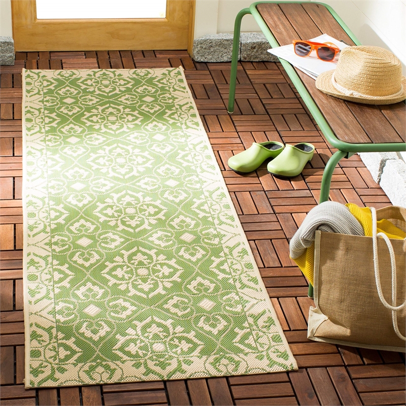 Pemberly Row Red Indoor Outdoor Area Rug 9' x 12' for Home Decor