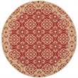 Pemberly Row Red Indoor Outdoor Round 5'3