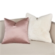 Pemberly Row Contemporary Linea Sofa in Metallic/Silver Mist