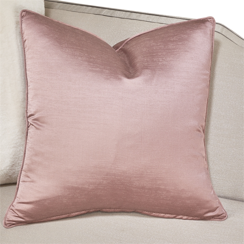 Pemberly Row Contemporary Linea Sofa in Metallic/Silver Mist