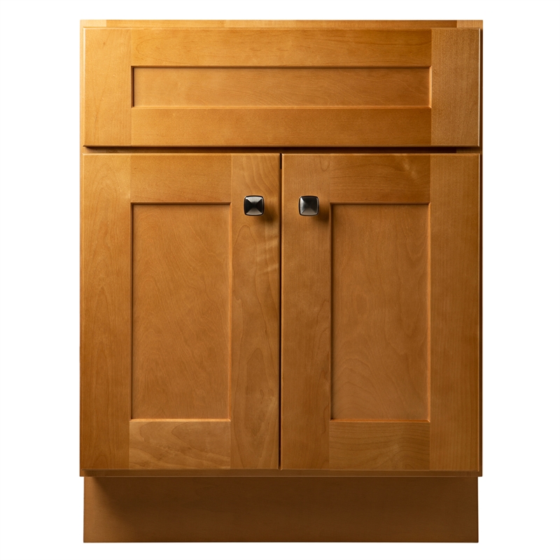 Pemberly Row Contemporary Wood Vanity without Top-Birch 24