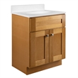 Pemberly Row Contemporary Wood Vanity without Top-Birch 24