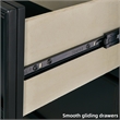 Pemberly Row Contemporary Solid Wood 5-Drawers Bedroom Chest in Black