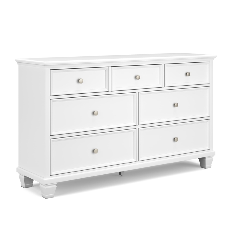 Pemberly Row Wooden Modern / Contemporary White Bedroom Dresser