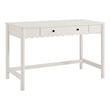 Pemberly Row Wooden Modern / Contemporary Writing Desk in White