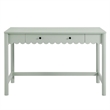 Pemberly Row Wooden Modern / Contemporary Writing Desk in Sage