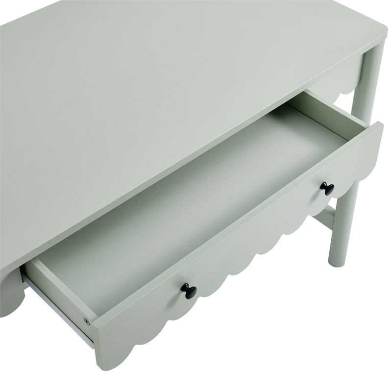 Pemberly Row Wooden Modern / Contemporary Writing Desk in Sage
