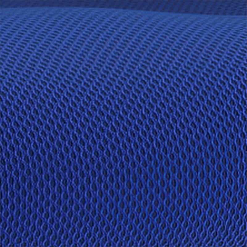 Pemberly Row Mid-Back Ergonomic Multifunction Mesh Chair with Wheels in Blue