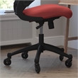 Pemberly Row Ergonomic Swivel Task Chair with Roller Wheels & Flip Up Arms-Red