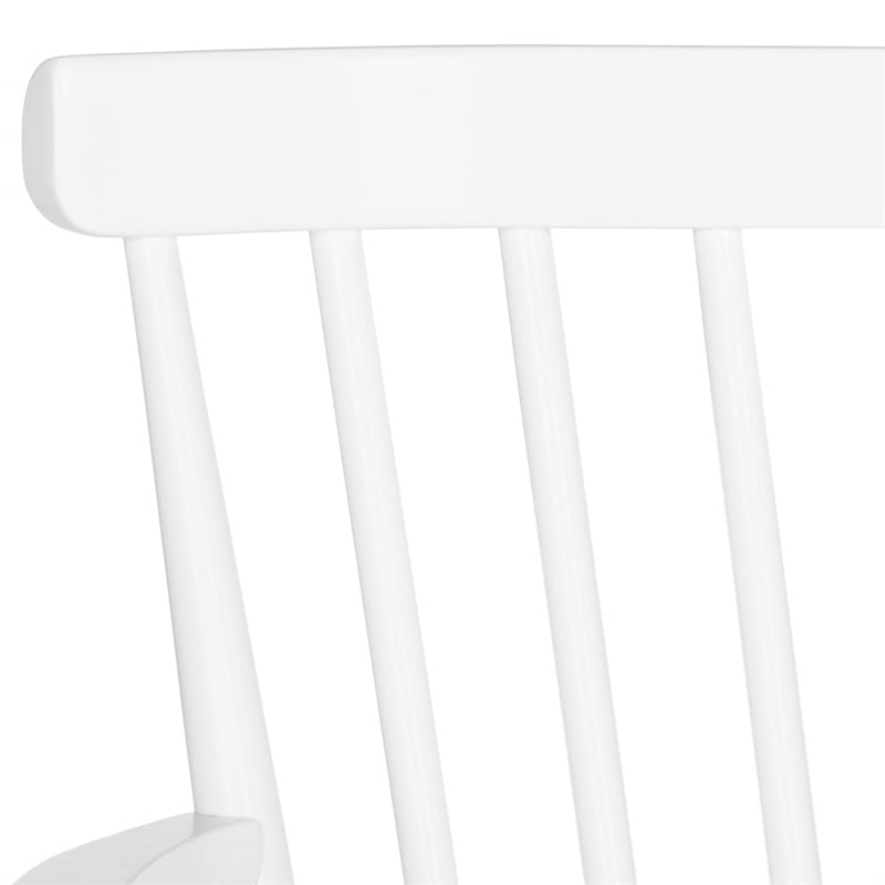Pemberly Row Wooden Contemporary Spindleback Loveseat in White