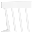 Pemberly Row Wooden Contemporary Spindleback Loveseat in White
