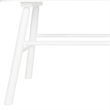 Pemberly Row Wooden Contemporary Spindleback Loveseat in White