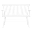 Pemberly Row Wooden Contemporary Spindleback Loveseat in White