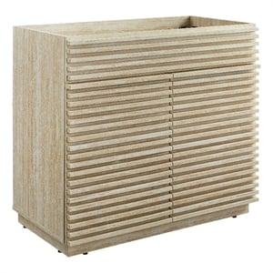 Pemberly Row Bathroom Vanity Cabinet (Sink Not Included) in Travertine