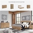 Pemberly Row Wooden 6-Drawer Farmhouse Dresser in Light Brown