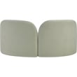 Pemberly Row Modern / Contemporary Mint Chenille Fabric Loveseat