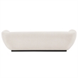 Pemberly Row Sofa with Solid Wood Frame and Pillows in Cream
