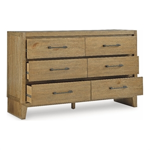 Pemberly Row Wooden Modern / Contemporary Light Brown Dresser