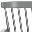 Pemberly Row Wooden Contemporary Spindleback Loveseat in Silver