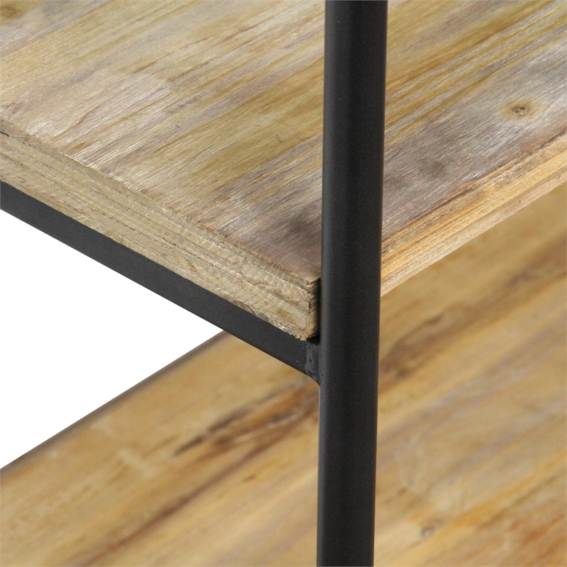 Pemberly Row Handmade Contemporary Wood and Metal Display Shelf