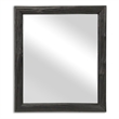 Pemberly Row Painted Natural Wood Bar Framed Mirror in Black