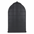 Pemberly Row Contemporary Victorian Black Wall Accent Mirror