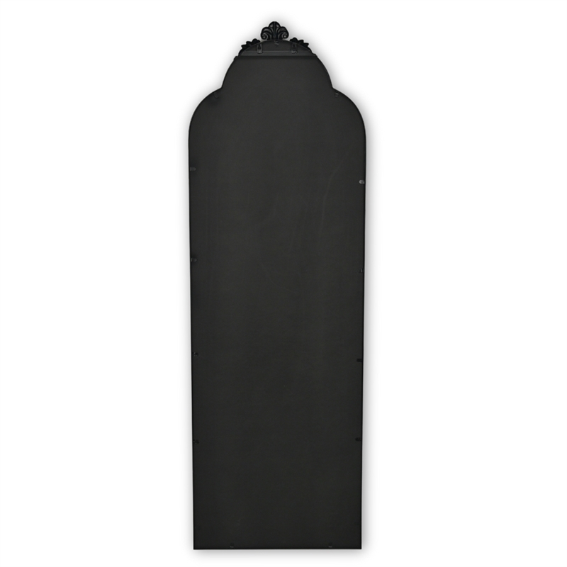 Pemberly Row Handmade Contemporary Victorian Black Floor Mirror