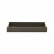 Pemberly Row Fish Scale Pattern Tray with Gold Handles in Black