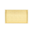 Pemberly Row Faux Snakeskin Vinyl Tray in Gold with Metal Handles
