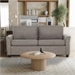 Pemberly Row Contemporary 73-inch Dark Gray Full Sofa Bed with USB Ports
