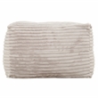 Pemberly Row 2-in-1 Beige Shredded Foam Bean Bag Chair with Pillow