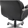 Pemberly Row Black Faux Leather Office Chair with Memory Foam
