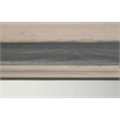 Pemberly Row Reclaimed Elm and Pine 2-Tone Wood Mirror in Cream/Gray