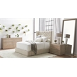 Pemberly Row Reclaimed Elm and Pine 2-Tone Wood Mirror in Cream/Gray