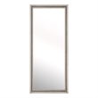 Pemberly Row Reclaimed Elm and Pine 2-Tone Wood Mirror in Cream/Gray