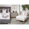 Pemberly Row Reclaimed Elm and Pine 2-Tone Wood Mirror in Cream/Gray