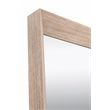 Pemberly Row Full-Length Acacia Wood Floor Mirror in Natural Gray