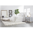 Pemberly Row Full-Length Acacia Wood Floor Mirror in Natural Gray