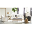 Pemberly Row Full-Length Acacia Wood Floor Mirror in Natural Gray