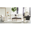Pemberly Row Full-Length Acacia Wood Floor Mirror in Natural Gray