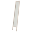 Pemberly Row Tapered Reclaimed Pine Floor Mirror in White Wash