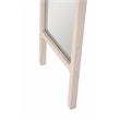 Pemberly Row Tapered Reclaimed Pine Floor Mirror in White Wash