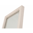 Pemberly Row Tapered Reclaimed Pine Floor Mirror in White Wash