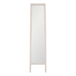 Pemberly Row Tapered Reclaimed Pine Floor Mirror in White Wash