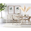 Pemberly Row Quartz Top Pine Media Sideboard With Storage in White