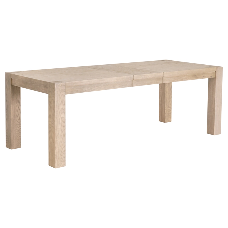 Pemberly Row Extension Oak Dining Table Seating Up to 8 in Honey