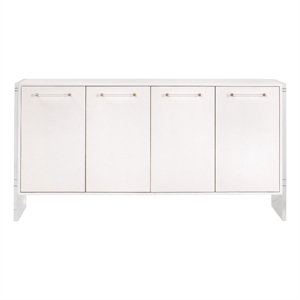 Pemberly Row 67&quot Faux Shagreen Resin Acrylic Media Sideboard