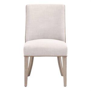 Pemberly Row Two-Tone Ash Wood Dining Chair in Beige/Brown (Set of 2)